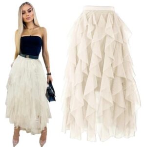 Twórz z wdziękiem: jak uszyć spódnicę z tiulu na gumce krok po kroku